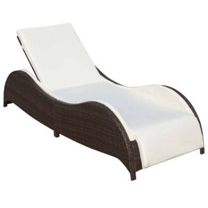 CHAISE LONGUE Transat chaise longue bain de soleil design vague 