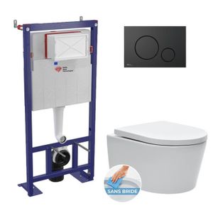 WC - TOILETTES Swiss Aqua Technologies Pack WC bâti-autoportant +