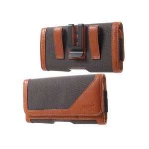 Étui Ceinture Clip Pour IPhone 13 Pro Max - Simili-cuir Lisse Noir - Marque DFVmobile - Neuf