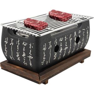 BARBECUE Barbecue Japonais JULYKAI - Four à Charbon de Bois rectangulaire - Yakiniku, Robata, Yakitori, Takoyaki