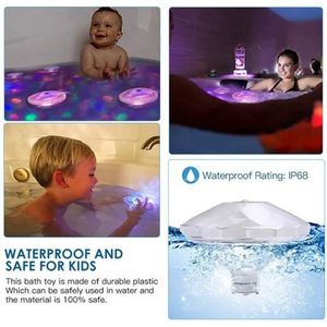 Best Pays Multi LED colorées Sous leau avec jouet et 5 modes lumière disco Éclairage Baignoire LED RVB pour le bassin piscine Spa ou Jacuzzi 
