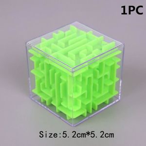 PUZZLE Vert 5.2CM 1PC - TOBEFU Cube Magique Labyrinthe 3D