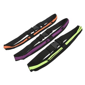 SAC DE SPORT HUJ 3pcs outdoor sports bodyback, Sac de téléphone portable étanche aux chocs Violet + vert + Orange KA488 HJ011