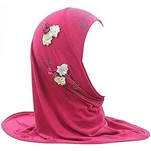 ECHARPE - FOULARD Filles Musulman Hijab Floral Dentelle Simple Style Foulard Enfants Islamique Arabe Écharpe Châles Tête Wrap Chapeaux Extensi[u16882]