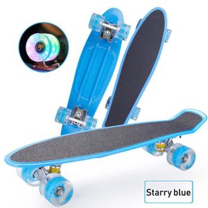 SKATEBOARD - LONGBOARD Planche Cruiser Mini FYDUN - Bleu - Enfant - Skateboard - Planche à roulettes complète - 4 roues