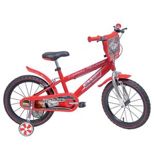 VÉLO ENFANT Vélo 14 pouces - MONDO - Cars 3 - Rouge - Acier - 