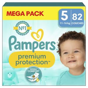 COUCHE 82 Couches Premium Protection Taille 5, 11kg - 16kg, Pampers