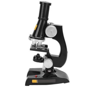 MICROSCOPE SALALIS Microscope chimique Microscope de laboratoire de kit de microscope LED microscope biologique pour jeux d'activite (noir)