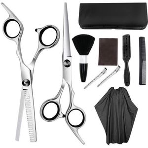 CISEAUX - EFFILEUR BESTOPE 10pcs set de Ciseaux coiffure professionnel