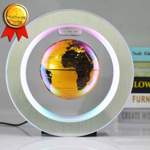 GLOBE TERRESTRE TD® Globe terrestre lumineux enfant magnétique vintage interactif français lévitation led espace boule de 6 pouces lampe de couleur