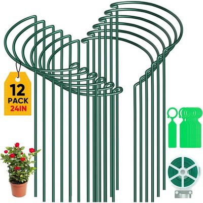 KOLENSA Supports Pour Plantes à 6 Niveaux Avec Plateau Rond Pour L'intérieur Et L'extérieur