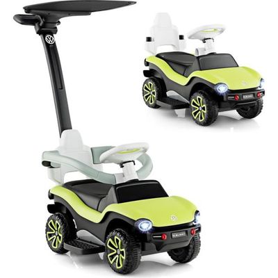 Vélo 4-en-1 Milly Mally Optimus Plus – Avec Poignée Parentale, Pneus Mousse, Cadre Acier (bleu)