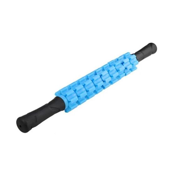 MERIGLARE Rouleau musculaire pour jambes, outil de massage à main à 9 roues, rouleau en mousse anti-cellulite pour jambes, tennis, coude, golfeur