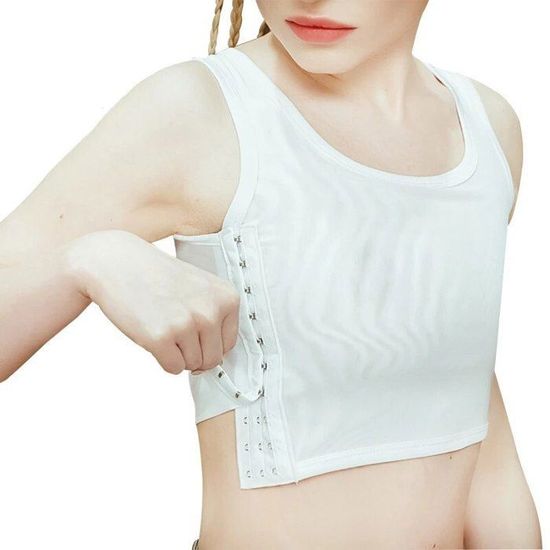 Jumwa Binder de poitrine Tomboy Femme Transgenre FTM Respirant Demi Bretelle de poitrine, B, M Jumwa Binder de poitrine Tomboy Femme Transgenre FTM Respirant Demi Bretelle de poitrine, B, M