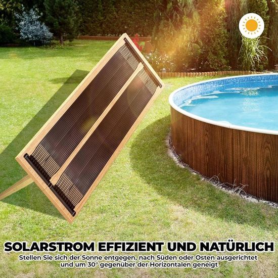 Chauffage Solaire Piscine Tillvex - 76x300 Cm - Écologique - Capacité 12 000-37 900L - Raccord 32/38mm