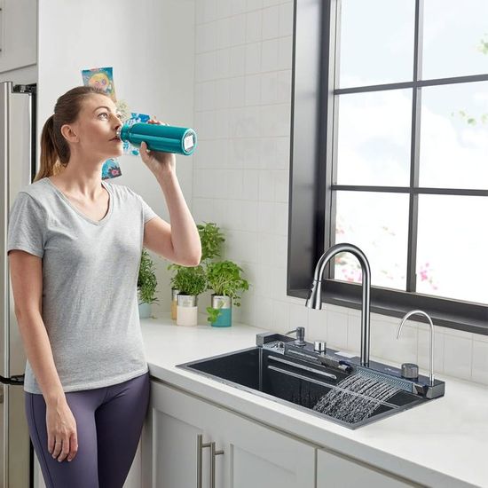 Robinet Intelligent à Affichage Numérique - Contrôle Micro-débit D'eau - Pour Salle De Bain, Avec Vis 4 Points - Modèle DB-678