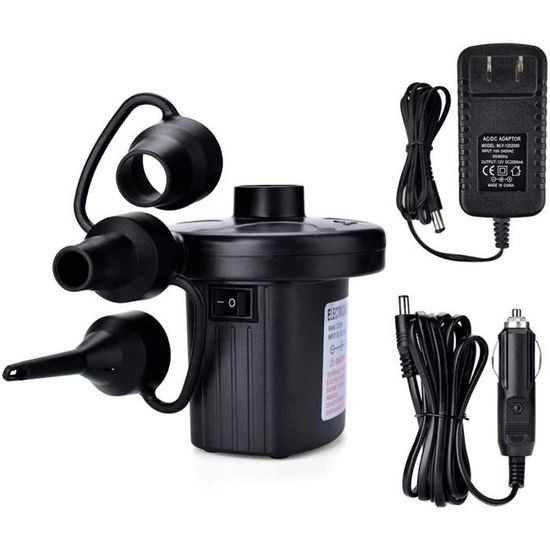 Mini Pompe à Air électrique Portable 4 En 1 - Gonflage/dégonflage Rapide, Batterie 2400 MAh, Lumière Camping