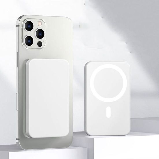 Batterie Externe For Magsafe Sans Fil - Compatible Avec Iphone 16 15 14 13 12 Séries Et Samsung Magnétique Power Bank 10000Mah I - Téléphonie