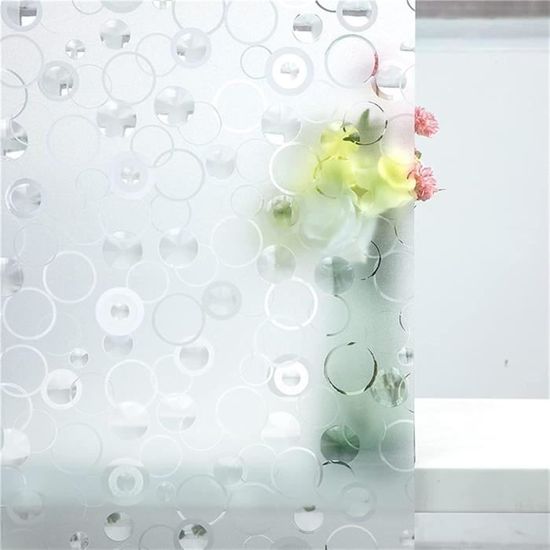 Film électrostatique Pour Vitre Anti-regard - 65 X 170 Cm, Dépoli, Anti-UV 96%, Pour Salle De Bain, Bureau, Déco - 7