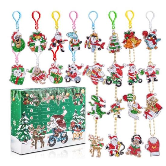 Calendrier De L'avent 2023 Enfant Diamond Painting, Pièces Diamond Painting Calendrier De L'avent Fille, Peinture Diamant Noël,Jour - Maison