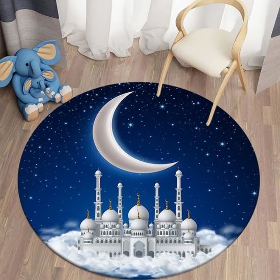 Tapis De Prière Islamique En Velours – Motif Mosquée Fleuri, 3 Couleurs, 70x110 Cm