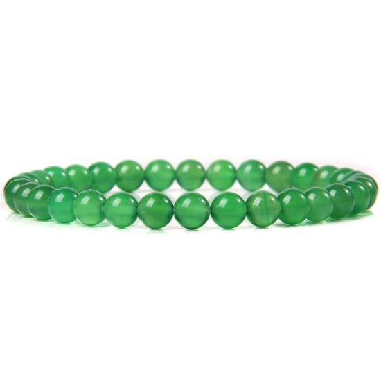 Bracelet Perles A Bijoux - Amazonite, Chrysocolle, Malachite, Agate Verte, Taille 8, Neuf