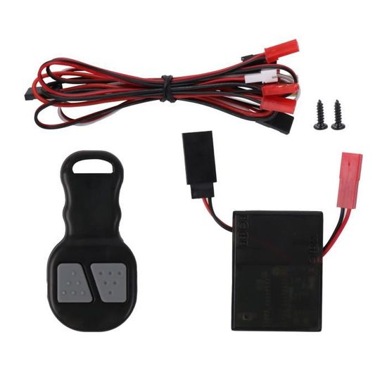 Commande Treuil Et LED RC Crawler - Treuil RC 1/10 Avec Télécommande Sans Fil Pour TRX4 SCX10
