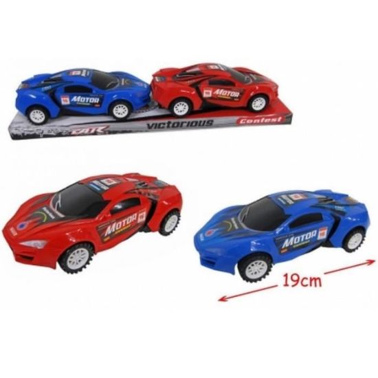 Lot De 16 Petites Voitures De Course à Friction - Métal Et ABS, Avec Boîte Rangement - Jouet Enfants 3 Ans Et +