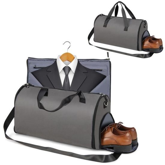 GOPLUS Sac de Voyage 50L 55 27 31CM Pochette pour Passeport et