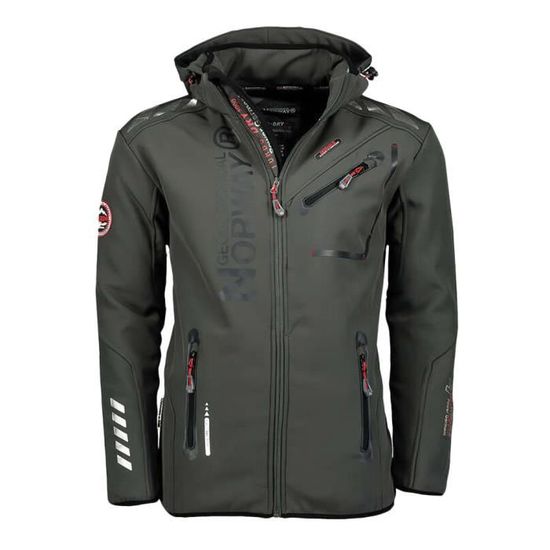 Veste Softshell Homme Geographical Norway Royaute Gris Fermeture eclair Poches avec fermeture eclair Cdiscount Sport