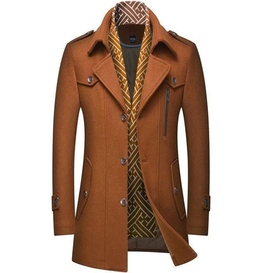 Pull Long Homme Style Matelassé – Coupe Ample, Col Ras Du Cou – En Polyester Doux – Pour Hiver Et Look Décontracté - 2