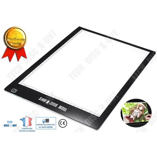 Tableau Lumineux Acrylique 30x20 Cm Avec Support - Écrivez, Dessinez, Effacez - USB, Lumière Chaude - Pour Bureau, Chambre, Bar