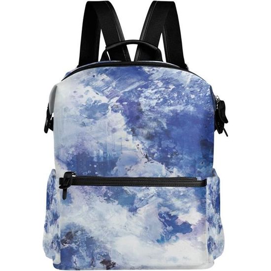 Sac à Dos Denim Imprimé Africain Cercles Colorés – Retour Aux études