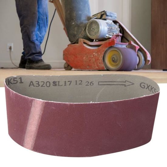 Cikonielf Bande Ponceuse 10 Pièces Bande Abrasive Abrasive 457x75mm Grains Ponceuse Bande