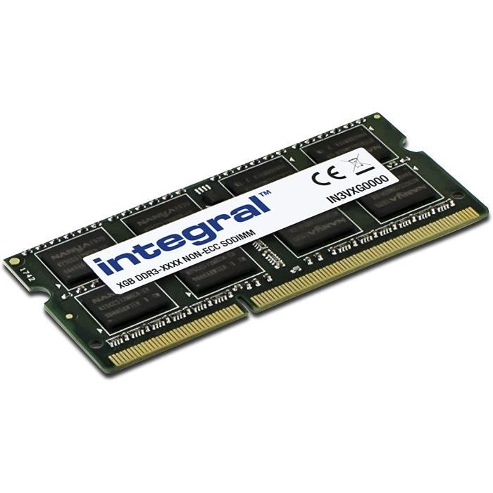 Barrette Mémoire RAM DDR3 4Go 1600MHz SODIMM Pour PC Portable - Compatible Kingston Et Autres