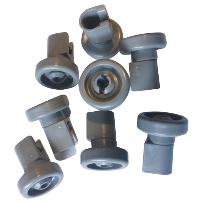 Lot de 8 roulette panier sup - Lave-vaisselle - ZANUSSI, ARTHUR MARTIN ELECTROLUX, AEG, ARTHUR MARTIN, ELECTROLUX, FAURE, ZANKER
