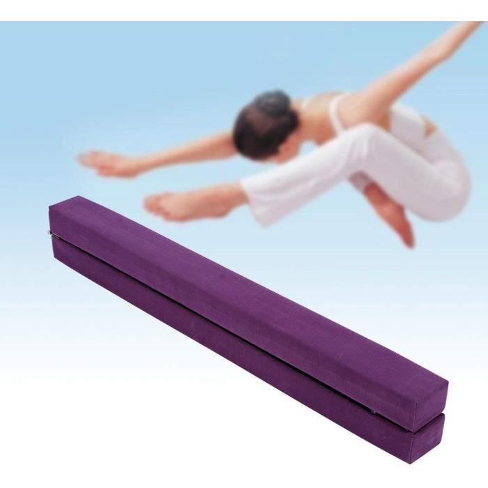 210mm Poutre Equilibre de Gym Pliable Enfants et Adultes Entraînement de Gym à Domicile Violet