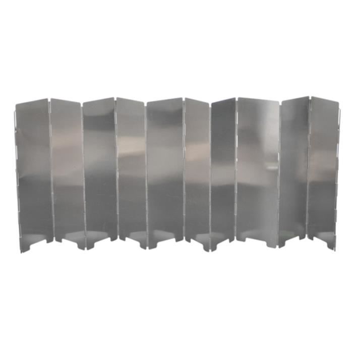 10 pièces pare-vent léger pratique pliable Camping de protection pour barbecue en plein air RECHAUD