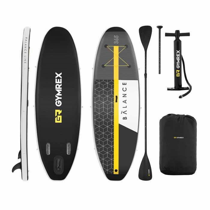 Planche De Paddle Gonflable Stand Up Board Planche de Surf 365x110x15cm Pagaie