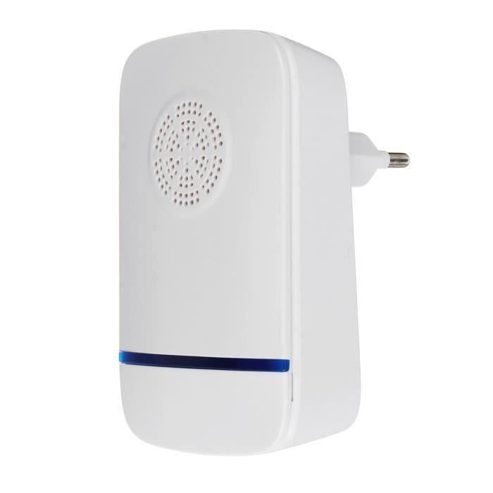 5W Piège Anti Moustique Ultrasonique Murale Tueur Répulsif Mouche Insecte Zapper EU Prise Ve45680