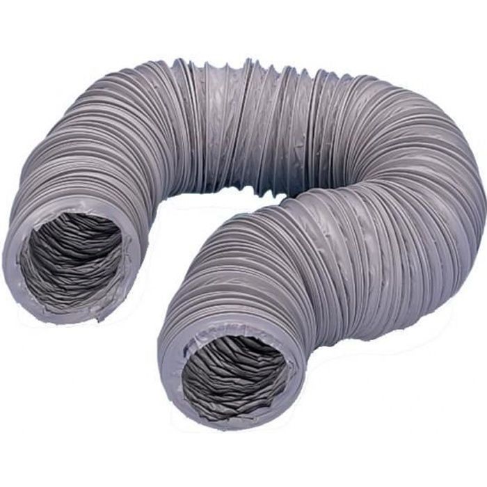 GAINE SOUPLE PVC GRIS VENTILATION DIAMETRE 80MM 6