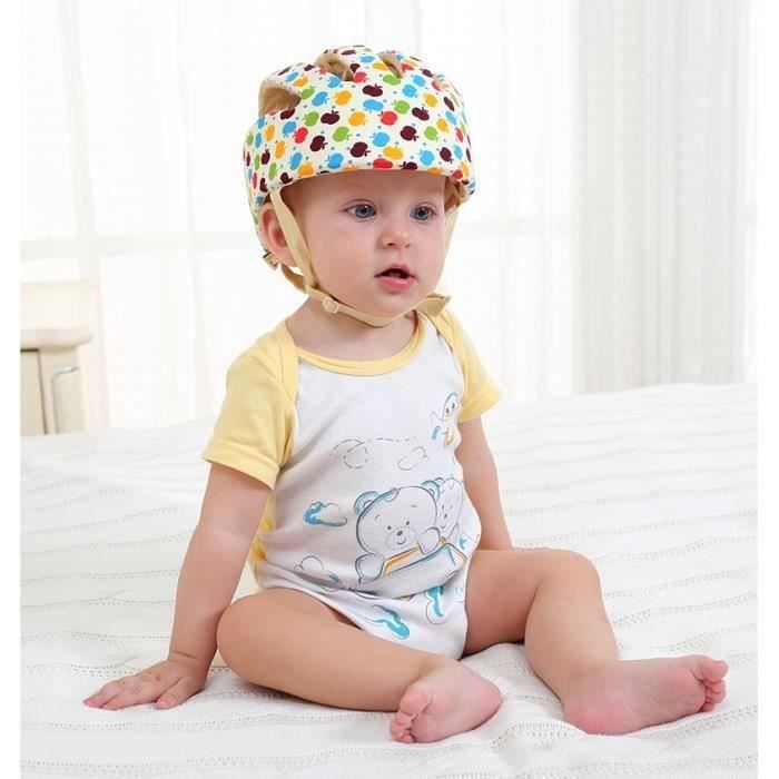 Bébé Sécurité Casque De Protection Anti-choc pour Bébés Enfants Garçons Filles Coton Infantile Protection Chapeaux Enfants -Pomme