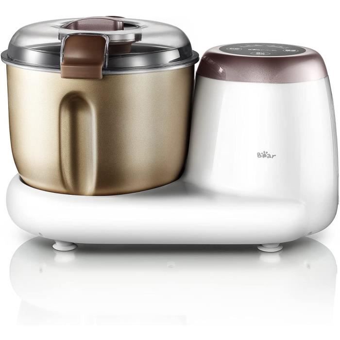 Bear pétrin pour robot culinaire ,bol en acier inoxydable de 3,5 l, commande par écran tactile