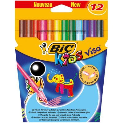 Feutre Visa 880 - Lot de 25 pochettes de 12
