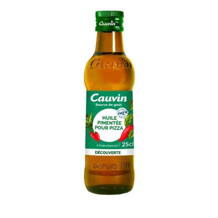 CAUVIN - Huile Pour Pizza 25Cl - Lot De 4