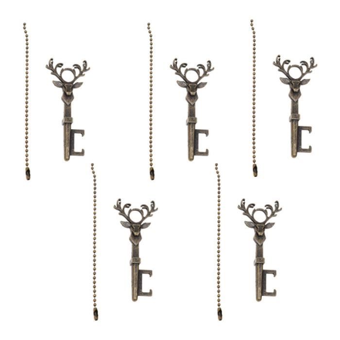5 Sets Bronze Décapsuleur De Bière Noël Tag Cards Ensembles Créatif Tête Cerf Vintage TIRE-BOUCHON - DECAPSULEUR - LIMONADIER