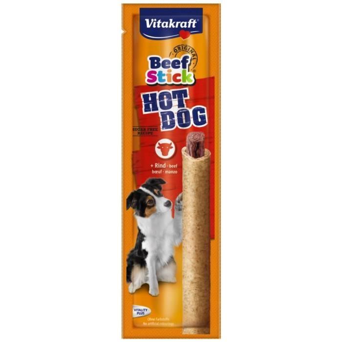 VITAKRAFT Beef Stick® Hot Dog au bœuf - Pour chien