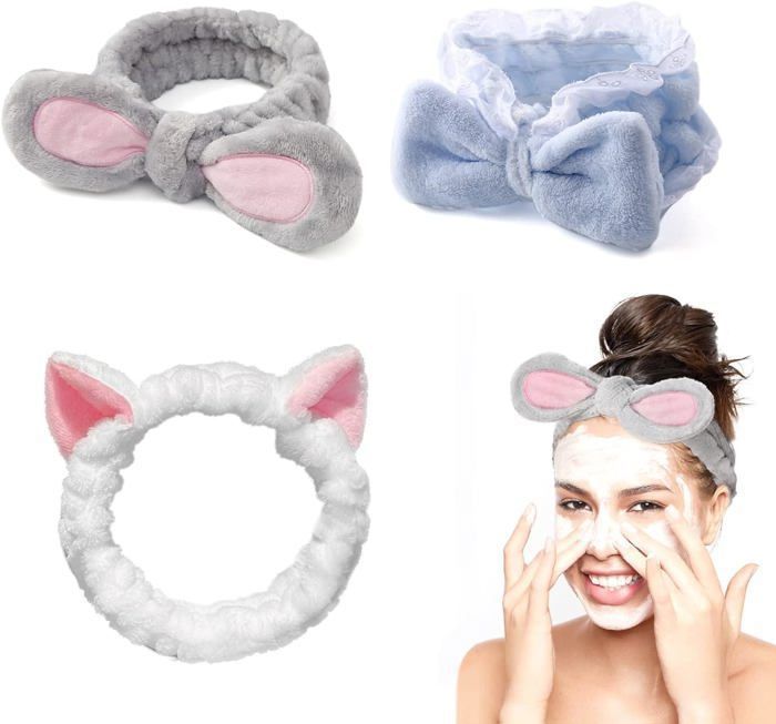 2 Bandeaux De Sport Noir Et Blanc Pour Cheveux Et Visage - Neufs, Très Bonne Qualité