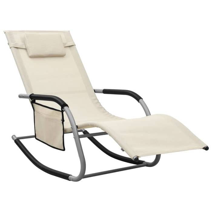 Helloshop26 Coussin pour transat Crème - vue 2