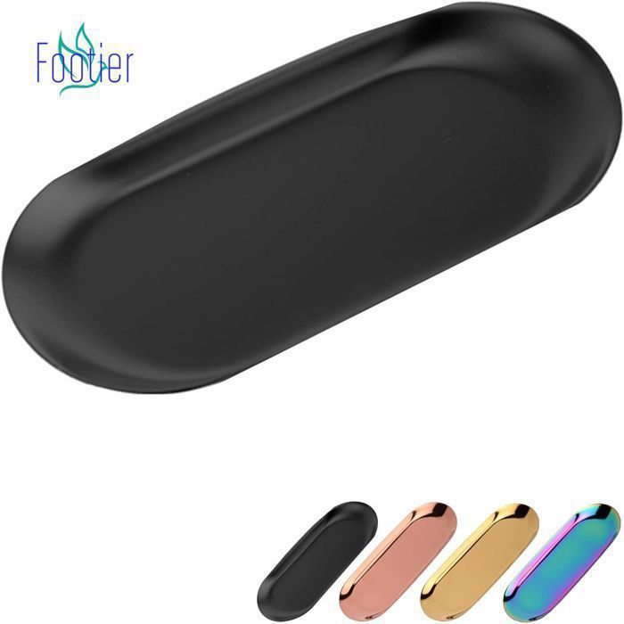 Dedoot Lot De 2 Plateaux De Rangement En Acier Inoxydable